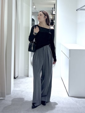 「FREE'S MART（フリーズマート）のアイテム（パンツ）」を使った、MAIさん（レディース・157cm）の秋コーディネート