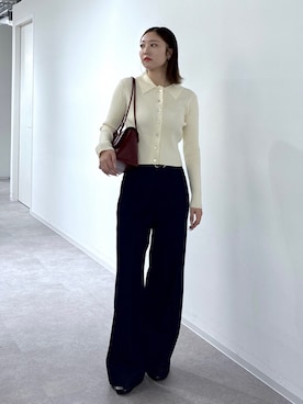 「アイテム（パンツ）」を使った、MAIさん（レディース・157cm）の秋コーディネート