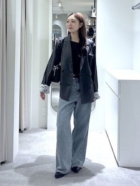 「FREE'S MART（フリーズマート）のアイテム（パンツ）」を使った、MAIさん（レディース・157cm）の秋コーディネート