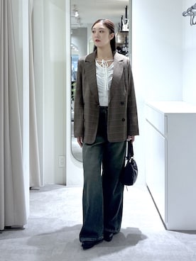 「FREE'S MART（フリーズマート）のアイテム（バッグ）」を使った、MAIさん（レディース・157cm）の秋コーディネート