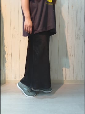 「SKECHERS（スケッチャーズ）の【SKECHERS】スケッチャーズ SLIP-INS：SUMMITS-DUZZLING HAZE（スリップインズ：サミッツ- ダズリング ヘイズ）149937W バンジーレーススニーカー ワイドフィット（スニーカー、グレー系）」を使った、Parade錦糸町さん（レディース・160cm）の夏コーディネート