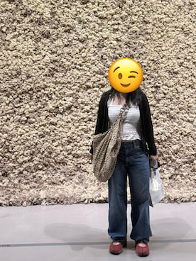 「アイテム（チューブトップ）」を使った、beerbee2さん（レディース・147cm）の秋コーディネート