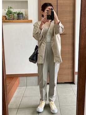 CHBIHAHA(チビ母/低身長コーデ)さん（レディース・148cm）の春コーディネート