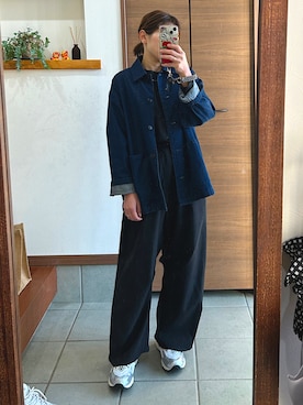 「mystic（ミスティック）のアイテム」を使った、CHBIHAHA(チビ母/低身長コーデ)さん（レディース・148cm）の秋コーディネート