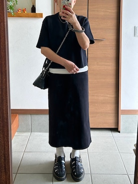 「アイテム（ソックス/靴下）」を使った、CHBIHAHA(チビ母/低身長コーデ)さん（レディース・148cm）の秋コーディネート