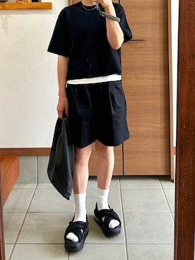 「重ね着」｜CHBIHAHA(チビ母/低身長コーデ)さん（レディース・148cm）の夏コーディネート
