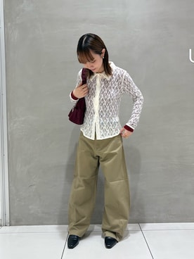 「RODE SKO（ロデスコ）のアイテム」を使った、karinさん（レディース・155cm）の夏コーディネート