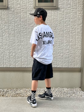 「Supreme （シュプリーム）のアイテム」を使った、kanaさん（キッズ・146cm）の夏コーディネート