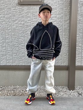 kanaさん（キッズ・144cm）の冬コーディネート