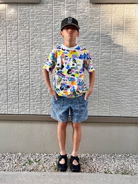 「Supreme （シュプリーム）のアイテム」を使った、kanaさん（キッズ・142cm）の秋コーディネート