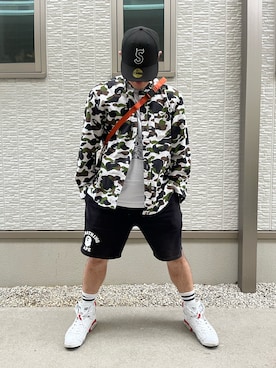 「Supreme （シュプリーム）のアイテム」を使った、kanaさん（メンズ・172cm）の夏コーディネート