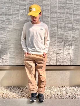 「NIKE(ナイキ)のアイテム(シューズ)」を使った、kanaさん(キッズ・146cm)の秋コーディネート