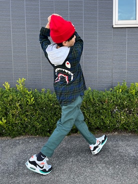 「アイテム（トップス）」を使った、kanaさん（キッズ・142cm）の秋コーディネート