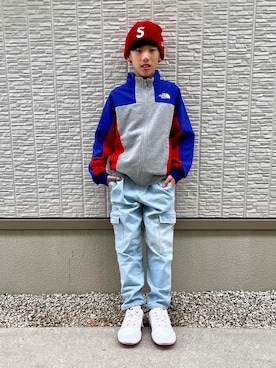 「アイテム（帽子）」を使った、kanaさん（キッズ・142cm）の秋コーディネート