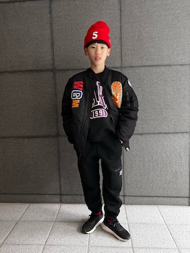 kanaさん(キッズ・142cm)の冬コーディネート