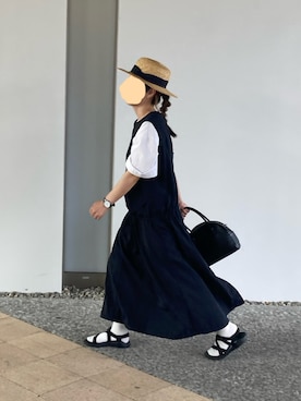 「アイテム（ワンピース/ドレス）」を使った、haruaya77さん（レディース・154cm）の夏コーディネート