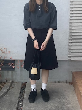 「アイテム（モカシン/デッキシューズ）」を使った、haruaya77さん（レディース・154cm）の夏コーディネート