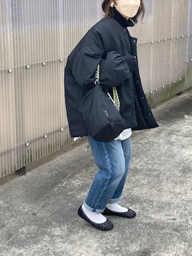 「rps（アールピーエス）のアイテム（ダウンジャケット/コート）」を使った、haruaya77さん（レディース・154cm）の冬コーディネート