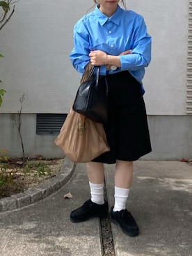 「Clarks（クラークス）のアイテム（シューズ）」を使った、haruaya77さん（レディース・154cm）の秋コーディネート