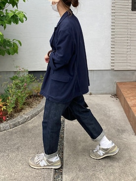 「Graphpaper（グラフペーパー）のアイテム（ジャケット/アウター）」を使った、haruaya77さん（レディース・154cm）の夏コーディネート