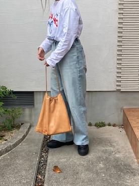 未着用✨ヤヌーク　JOAN ハイウエストワイドストレートデニム　25 YANUK ジーンズ デニム デニムパンツ 「YANUK/ヤヌーク」 JOAN