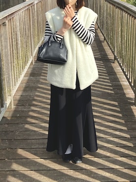 まなみさん（レディース・163cm）の春コーディネート