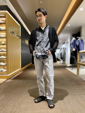 「YANUK（ヤヌーク）のアイテム（パンツ）」を使った、k.tsukaharaさん（メンズ・164cm）の夏コーディネート