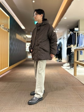 「abahouse」｜「アイテム（ダウンジャケット/コート）」を使った、k.tsukaharaさん（メンズ・164cm）の秋コーディネート