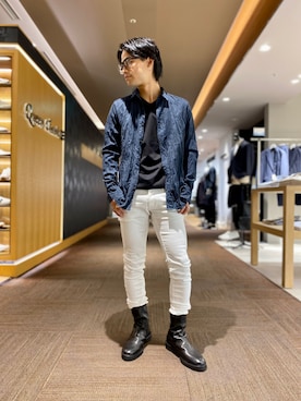 「alfredoBANNISTER（アルフレッドバニスター）のアイテム（ブーツ）」を使った、k.tsukaharaさん（メンズ・164cm）の秋コーディネート