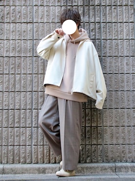 桜江しゅう さん（メンズ・180cm）の冬コーディネート