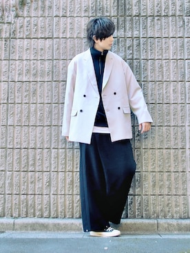 桜江しゅう さん（メンズ・180cm）の冬コーディネート