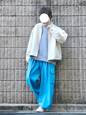 桜江しゅう さん（メンズ・180cm）の冬コーディネート