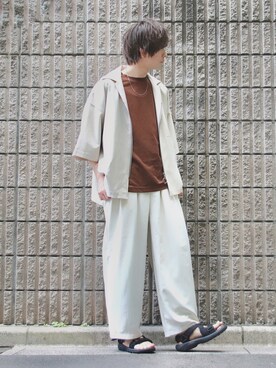 桜江しゅう さん（メンズ・180cm）の夏コーディネート