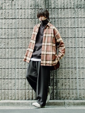 桜江しゅう さん（メンズ・180cm）の春コーディネート