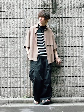 「teva」｜桜江しゅう さん（メンズ・180cm）の春コーディネート