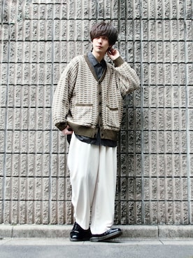 桜江しゅう さん（メンズ・180cm）の冬コーディネート