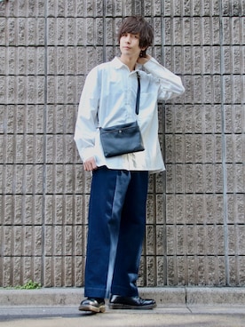 「はじめましてコーデ」｜「アイテム（その他）」を使った、桜江しゅう さん（メンズ・180cm）の春コーディネート