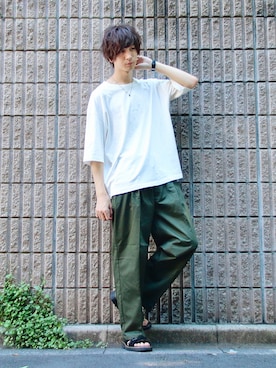 桜江しゅう さん（メンズ・180cm）の夏コーディネート