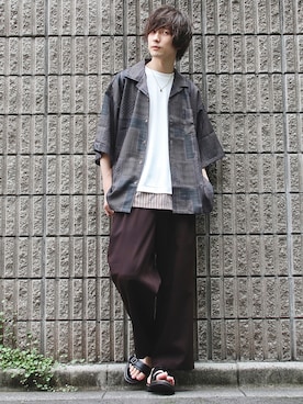 桜江しゅう さん(メンズ・180cm)の夏コーディネート