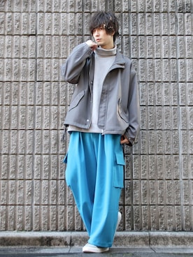 桜江しゅう さん（メンズ・180cm）の冬コーディネート