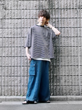 桜江しゅう さん（メンズ・180cm）の春コーディネート