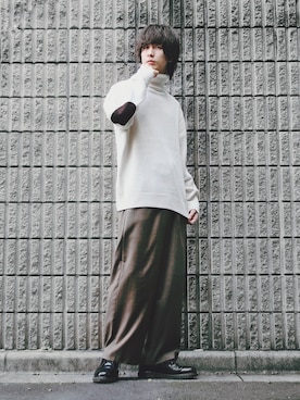「LIDNM（リドム）のアイテム」を使った、桜江しゅう さん（メンズ・180cm）の秋コーディネート