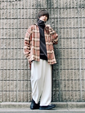 桜江しゅう さん（メンズ・180cm）の春コーディネート