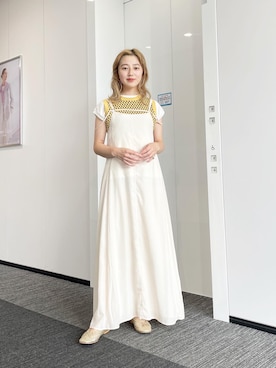 「GHOSPELL（ゴスペル）のアイテム（ワンピース/ドレス）」を使った、ハルカ   カワエさん（レディース・161cm）の夏コーディネート