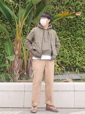 「CLOT（クロット）のアイテム」を使った、Onsomeboy | 安森仔さん（メンズ・172cm）の春コーディネート
