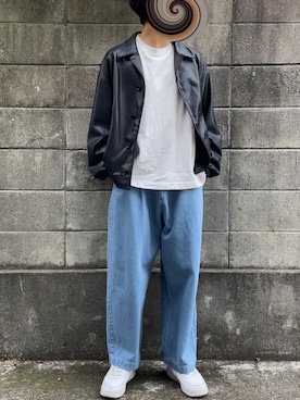 「大学生」｜「アイテム（ブルゾン）」を使った、mos【モス】さん（メンズ・170cm）の春コーディネート