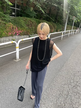 「アントマリーズ」｜「アイテム（トップス）」を使った、ayumioishiさん（レディース・150cm）の夏コーディネート