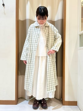 「サマンサモスモス」｜「アイテム（その他アウター）」を使った、はなさん（レディース・159cm）の春コーディネート