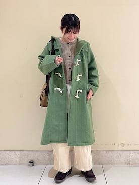 「Samansa Mos2（サマンサ モスモス）のアイテム（ダッフルコート）」を使った、はなさん（レディース・159cm）の秋コーディネート