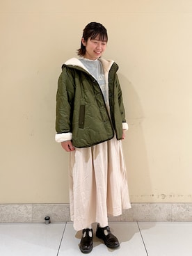 「Samansa Mos2 blue」｜「アイテム（その他）」を使った、はなさん（レディース・159cm）の冬コーディネート